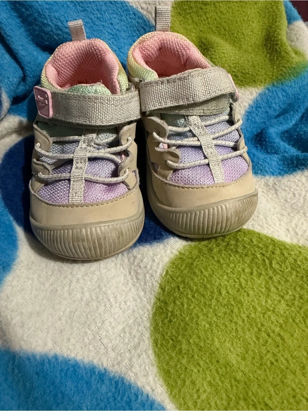 OshKosh B'gosh Pastel Pink, Lavender & Mint Toddler Sneakers